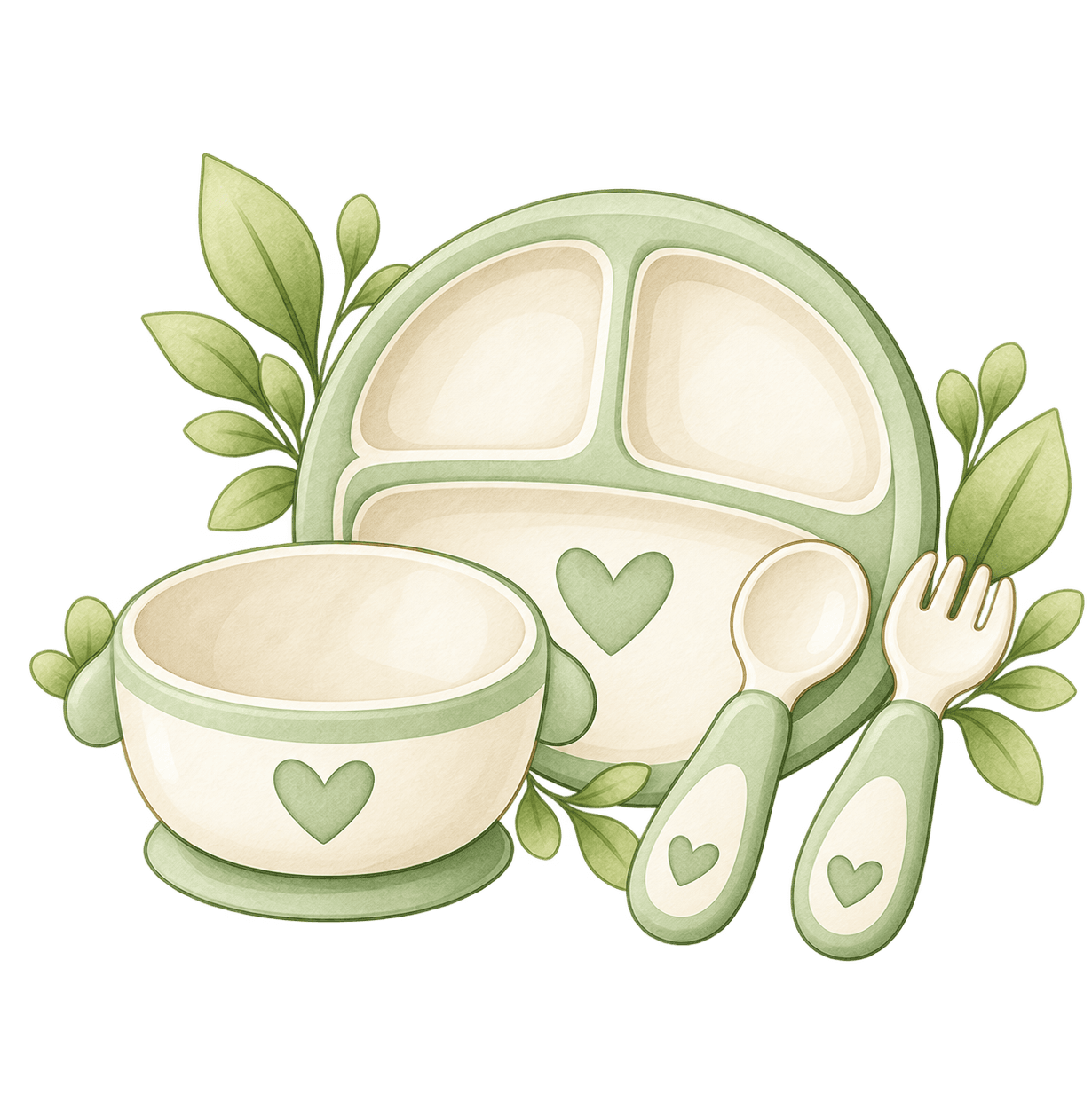 Kit de pratos e talheres
